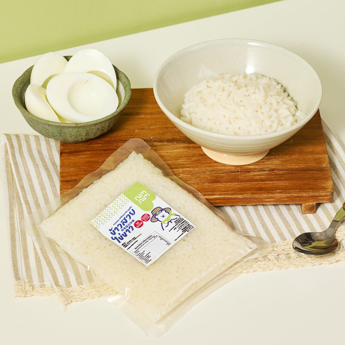 Nimnim - 即食蛋白米飯 5包裝(生酮蛋白飯) - 適合生酮蛋奶素食/高蛋白質/低脂肪低卡路里