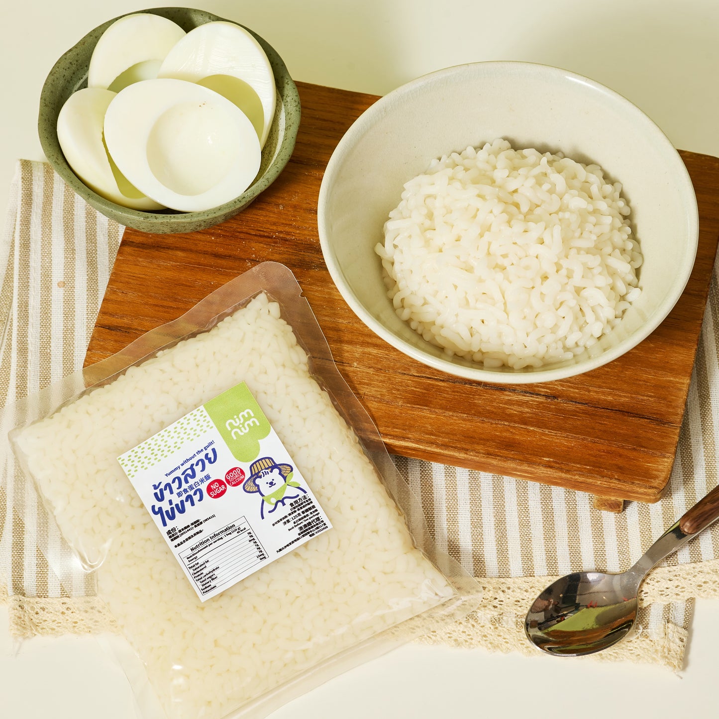 Nimnim - 即食蛋白米飯 單包裝(生酮蛋白飯)- 適合生酮蛋奶素食/高蛋白質/低脂肪低卡路里