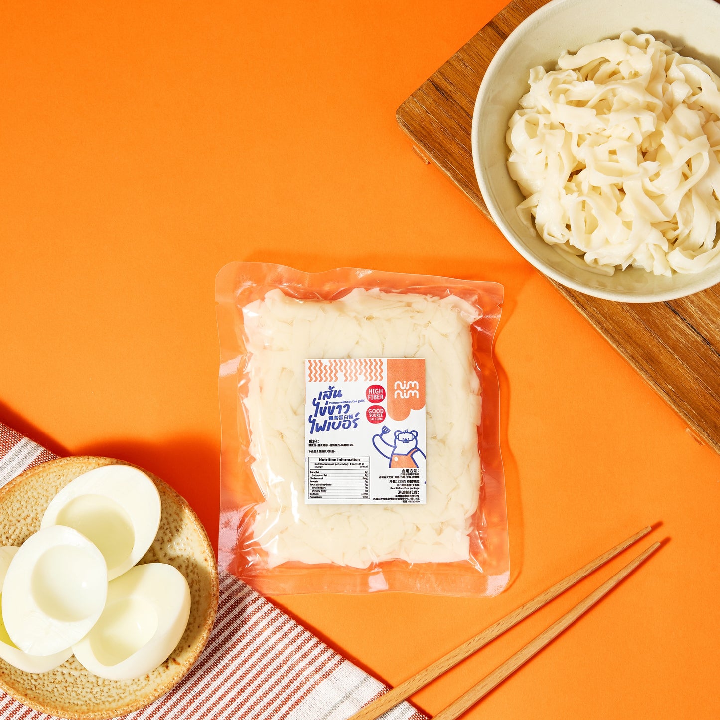 Nimnim - 即食蛋白麵/河粉 5包裝 - 適合生酮蛋奶素食/高蛋白質/低脂肪低卡路里