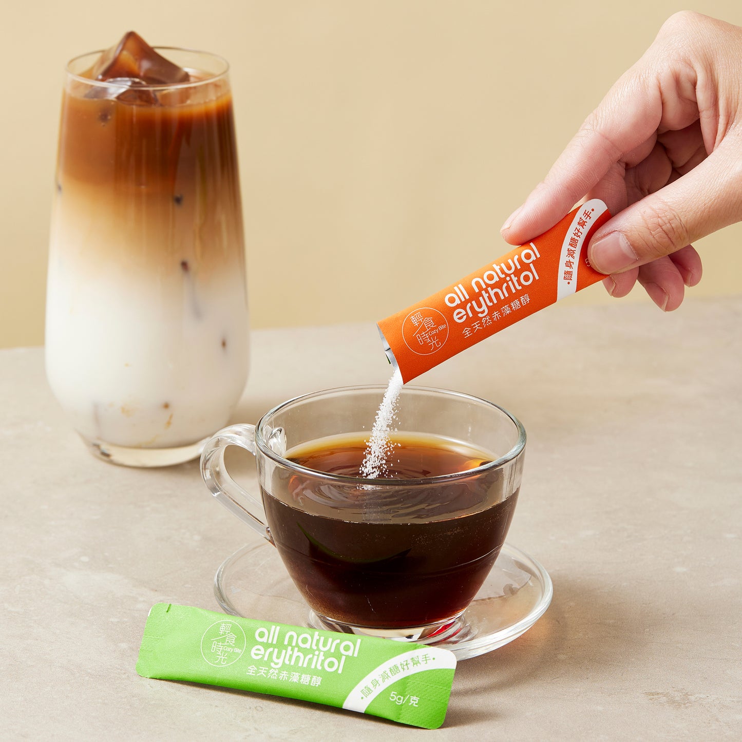 輕食時光 - 赤藻糖醇隨身方便裝(50包裝)生酮低碳純素飲食 零卡代糖