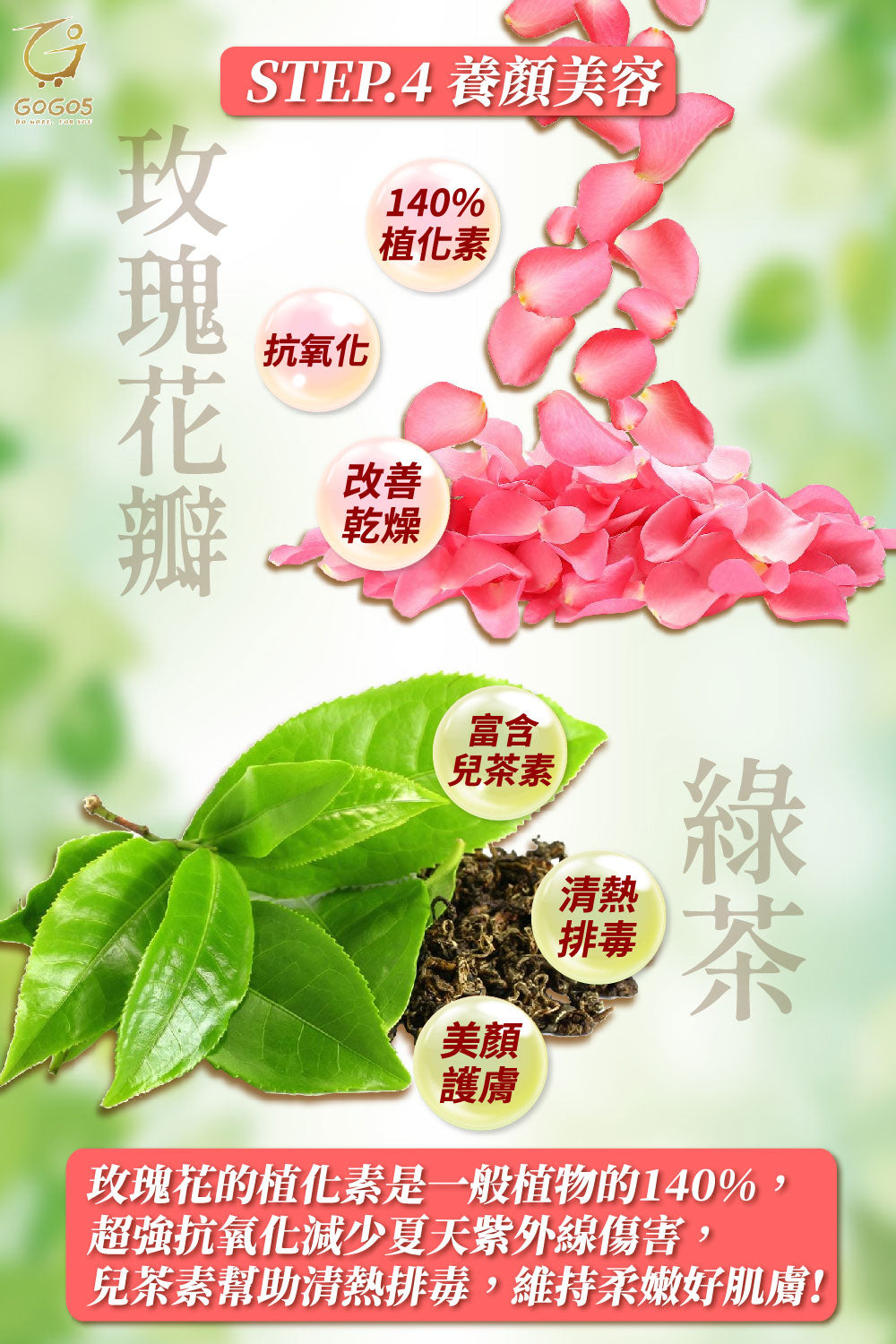 "12+1 優惠" 七日孅 - 玫瑰綠茶 代謝茶【12盒裝】(7包/盒)|順暢代謝 × 排毒消腫 × 養生冷泡茶 × 無糖茶包飲品