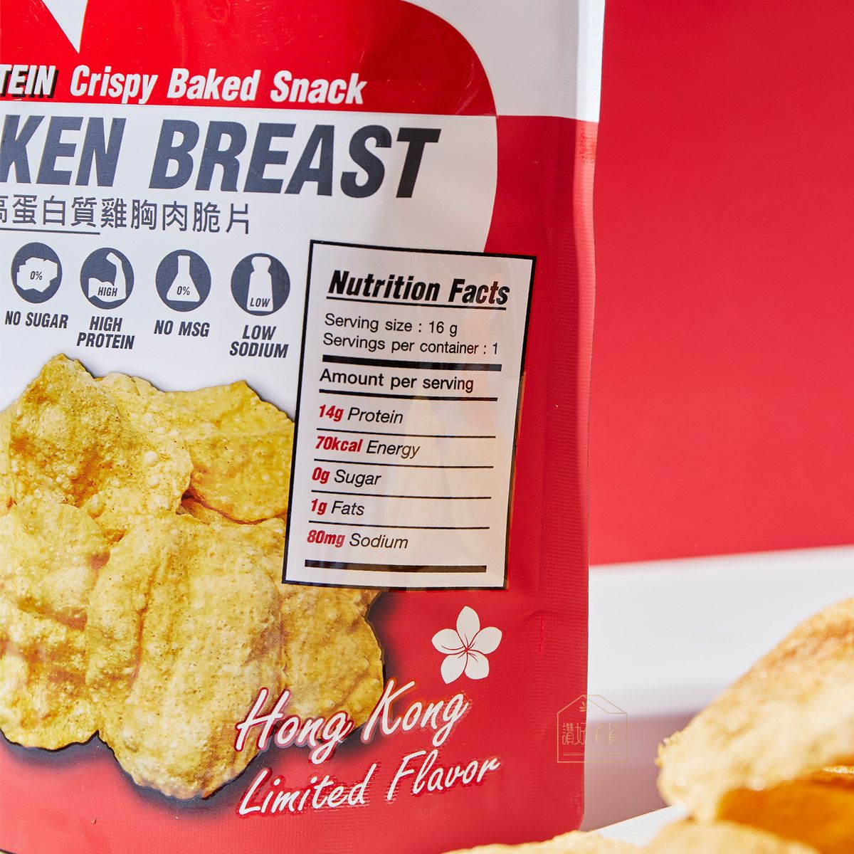 MORRIS - 原箱優惠 - 高蛋白質雞胸肉脆片 泰式酸辣味20包裝 - 無麩質 適合生酮/低醣/健身/高蛋白質/低卡路里低脂肪飲食#即食雞胸肉薯片零食
