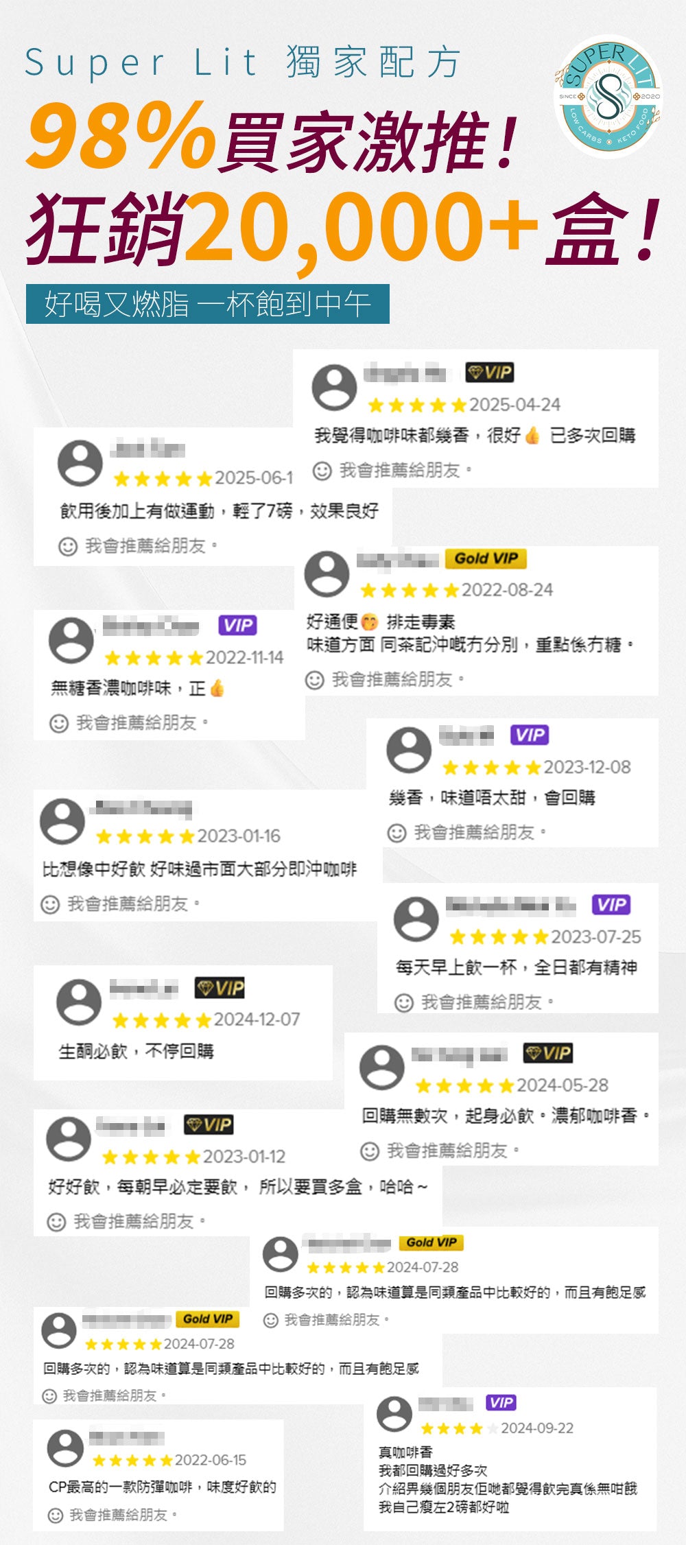 SUPER LIT - 原箱優惠 - 即沖防彈咖啡 (瘦身代餐速溶盒裝咖啡粉) 10盒裝 - 生酮飲食/飽腹早餐代餐/低碳飲食/keto 減肥