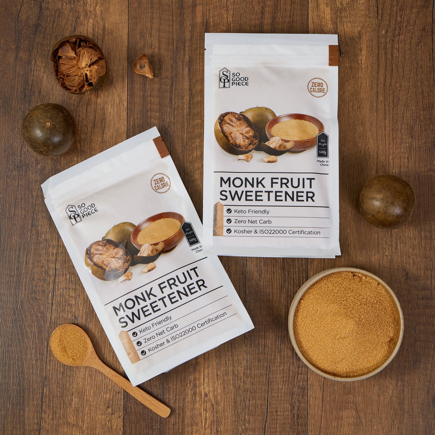 So Good Piece - 黃金羅漢果糖 500克 - 2包裝