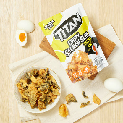 TITAN - 脆三文魚皮零食 –鹹蛋味