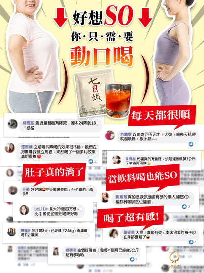 "12+1 優惠" 七日孅 - 原味代謝茶【12盒裝】（7包/盒）｜順暢代謝 × 排毒消腫 × 養生冷泡茶 × 無糖茶包飲品