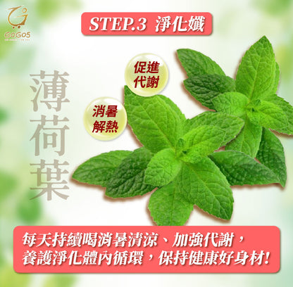 七日孅 - 玫瑰綠茶 代謝茶【4盒裝】（7包/盒）｜順暢代謝 × 排毒消腫 × 養生冷泡茶 × 無糖茶包飲品