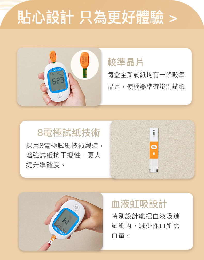 慧準 - 尿酸測試紙 25張 (原裝行貨) 送50支採血針