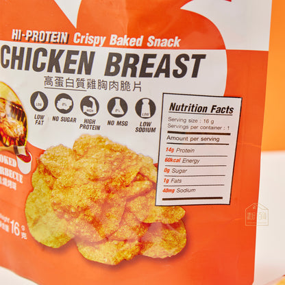 MORRIS -  零碳水雞胸肉脆片 燒烤味